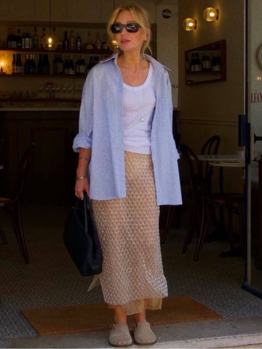 ZARA Beaded Midi Skirt Size Small LIKE MIU MIU - Picture 5 of 16